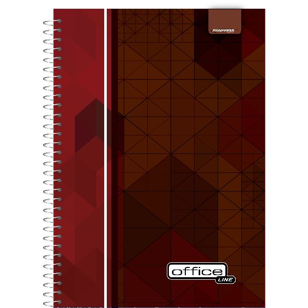Caderno Espiral Capa Dura 1/4 96 FL Estampa Sortida 1 UN Brimpress