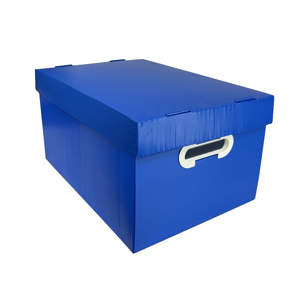 Caixa Organizadora com Tampa Azul 46x32x25cm 1 UN Dello