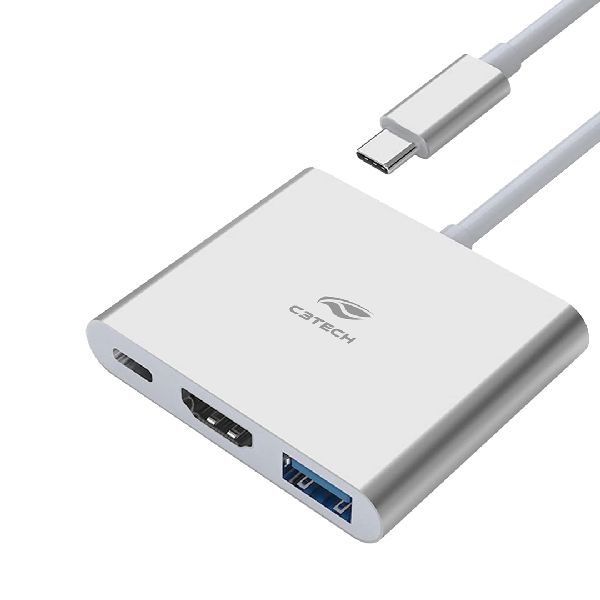Hub USB-C 3.0 HDMI 3 Portas HU-D10SI 1 UN C3Tech