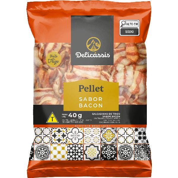 Salgadinho Pellet Bacon 40g 1 UN Delicassis