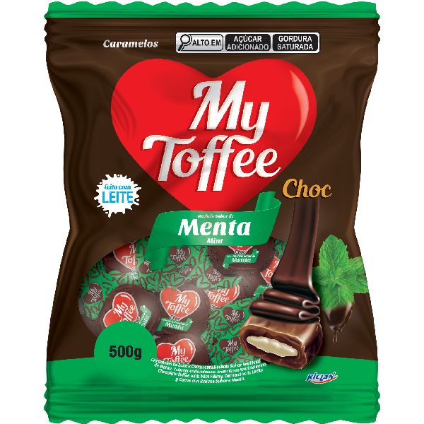 Bala recheada Chocolate e Menta 500g 1 PT My Toffee
