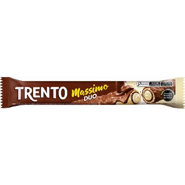Wafer Recheado Sabor Chocolate Massimo Duo 25g 1 UN Trento
