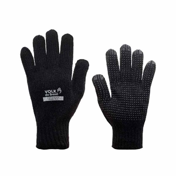 Luva de Algodão Tricotada/Pigmentada Preto 1 UN CA36347 Volk