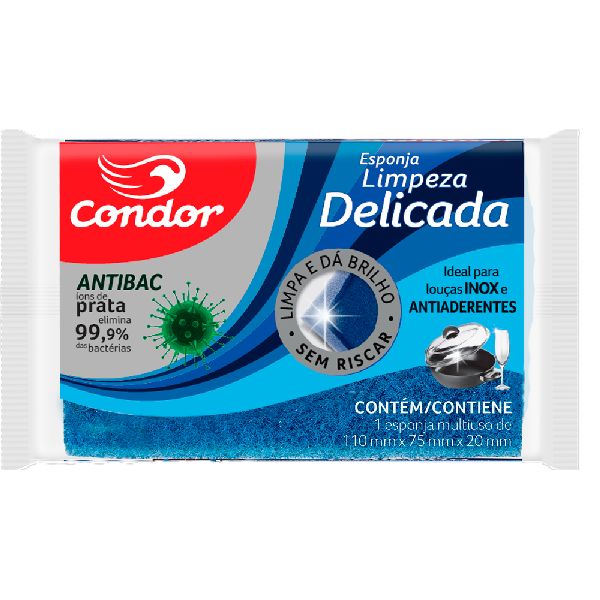Esponja para Limpeza Delicada 1 UN Condor