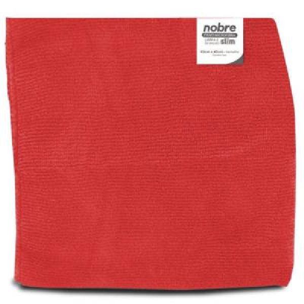 Pano Microfibra Slim Vermelho 40x40 1 UN Nobre