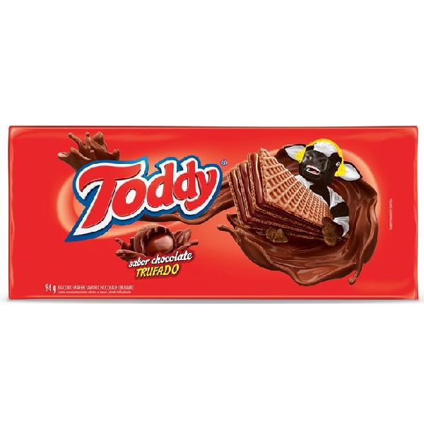 Wafer Sabor Chocolate Trufado 94g 1 UN Toddy