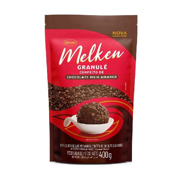 Chocolate Granulado Melken Meio Amargo 400g 1 UN
