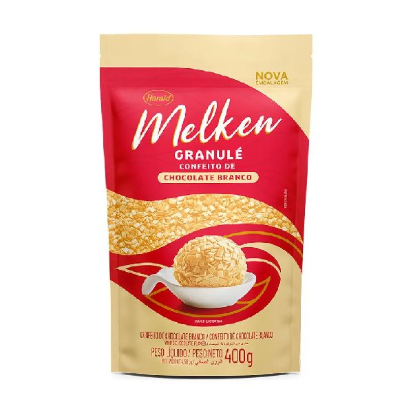 Chocolate Melken Granulado Branco 400g 1 UN