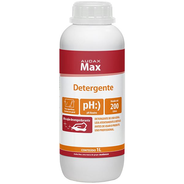 Detergente Concentrado Neutro Max 1L Rende até 200L 1 UN Audax