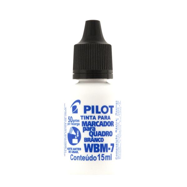 Tinta para Marcador Quadro Branco WBM-7 Preto 15ml 1 UN Pilot