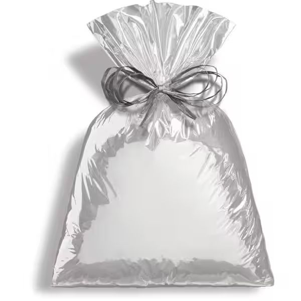 Saco Metalizado Liso Prata 10X14cm PT 50 UN