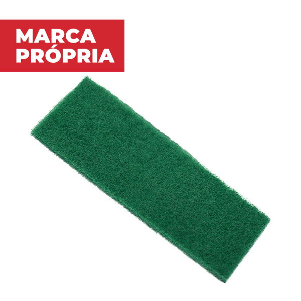 Fibra para Limpeza Leve 10,2x26cm Verde 1 UN Gimba