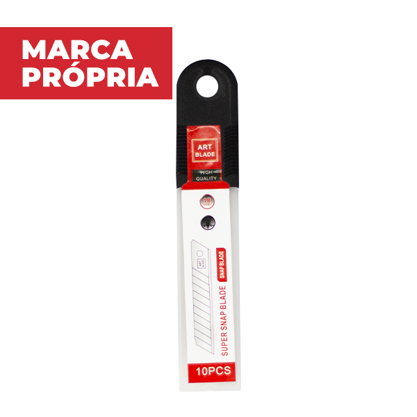 Lâmina Larga para Estilete 18mm 10 UN Gimba