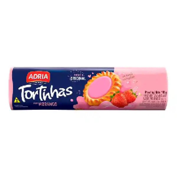 Biscoito Tortinha Morango 140g  1 UN Adria