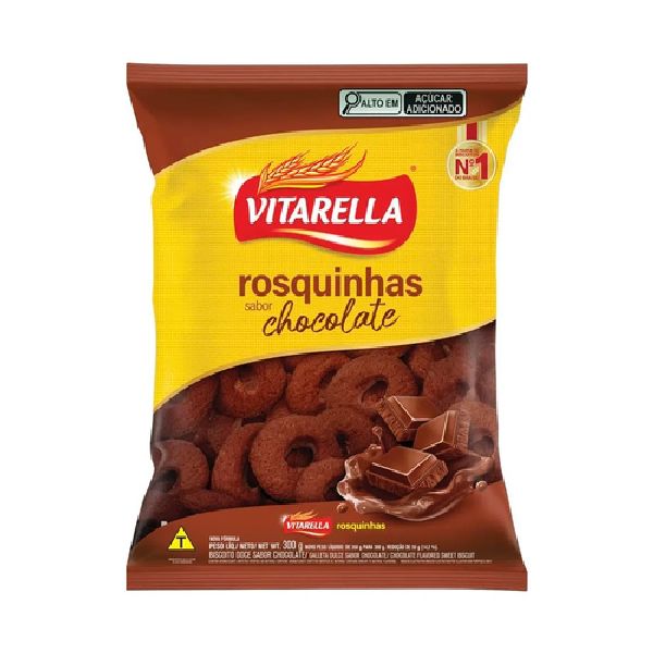 Rosquinhas de Chocolate 300g 1 UN Vitarella