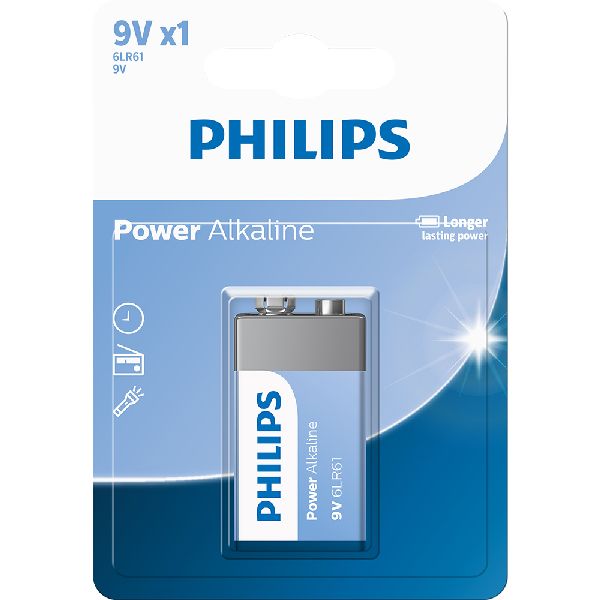 Bateria 9V Alcalina  Blister com 1 UN Philips