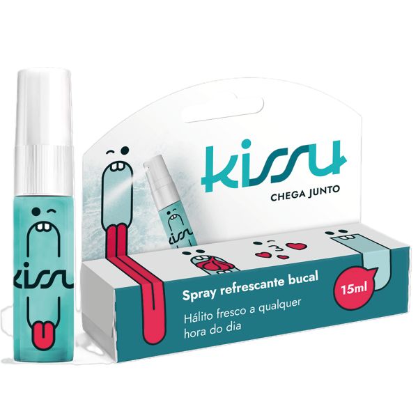 Spray Bucal Kissu 15ml Menta 1 UN Kissu