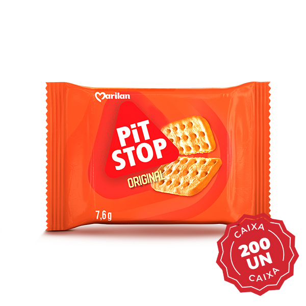 Biscoito Pit Stop Original 7,6g CX 200 UN Marilan