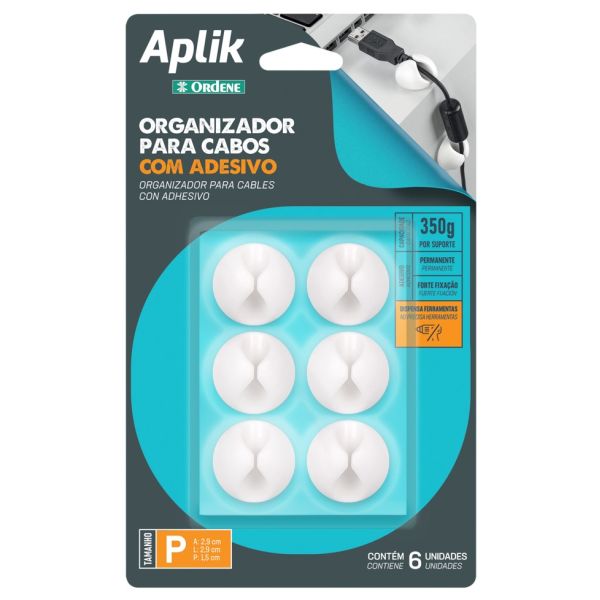 Organizador para Cabos e Fios OR15501 6 UN Ordene
