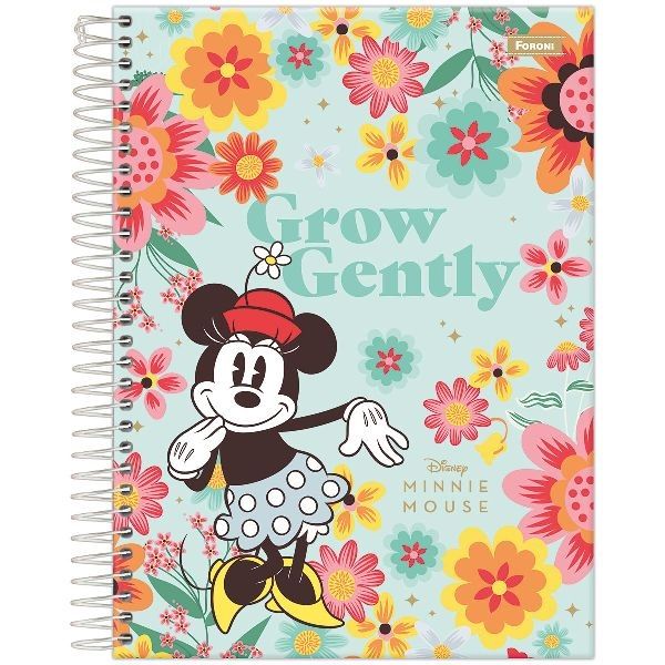 Caderno Colegial Capa Dura 1 Matéria 80 FL Minnie B 1 UN Foroni
