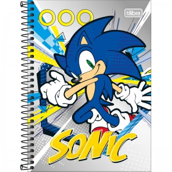 Caderno Espiral Capa Dura 1/4 80 FL Sonic A 1 UN Tilibra