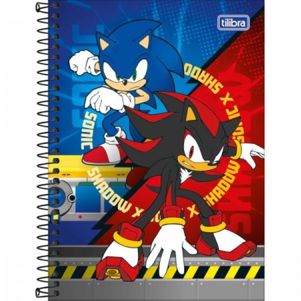 Caderno Espiral Capa Dura 1/4 80 FL Sonic D 1 UN Tilibra