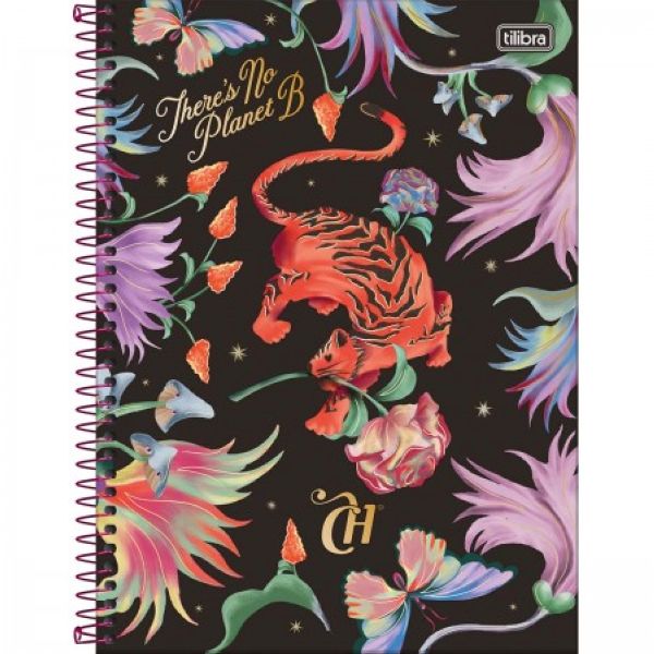 Caderno Universitário Capa Dura 10 Matérias 160 FL Capricho B 1 UN Til
