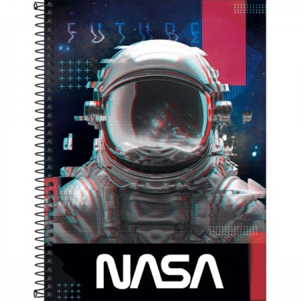 Caderno Universitário Capa Dura 10 Matérias 160 FL Nasa D 1 UN Tilibra
