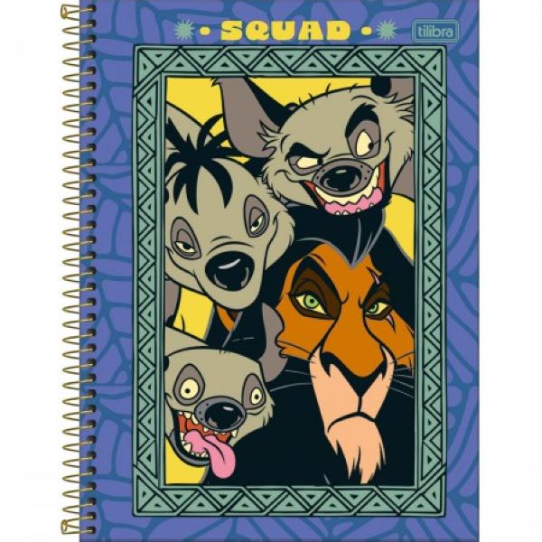 Caderno Universitário Capa Dura 1 Matéria 80 FL O Rei Leão C 1 UN Tili