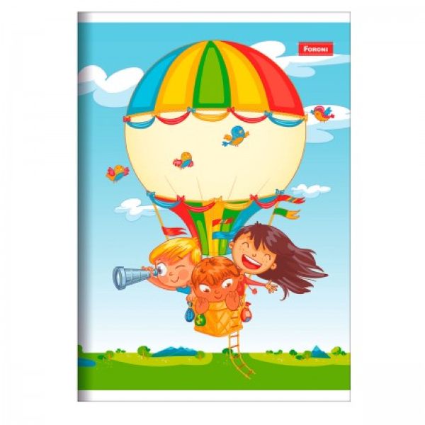 Caderno Brochura 1/4 Capa Flexível 2 96 FL 1 UN Foroni