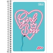 Caderno Espiral 1/4 Capa Flexível D+ Feminino 3 96 FL 1 UN Tilibra