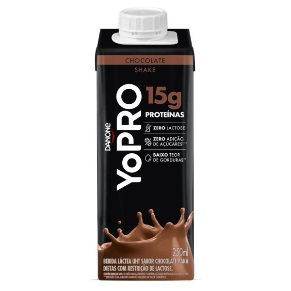Bebida Láctea YoPro 15g Chocolate 250ml 1 UN Danone