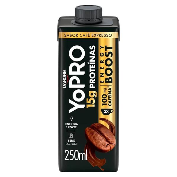 Bebida Láctea YoPro 15g Pro Energy Boost Café Expresso 250ml 1 UN Danone