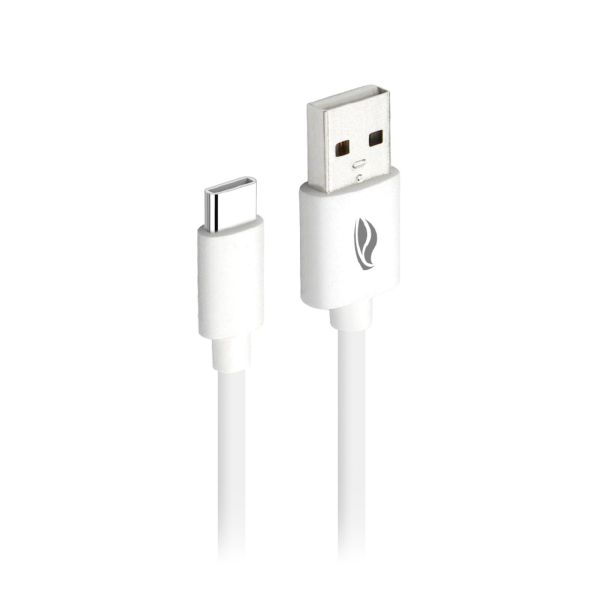 Cabo USB para USB-C 2M CB-C20WH Branco 1 UN C3Tech