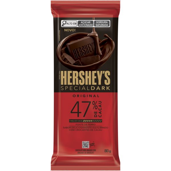 Barra de Chocolate Special Dark 47% de Cacau 80g 1 UN Hershey's