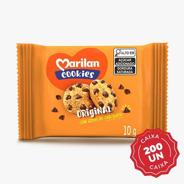Cookie Original 10g Caixa com 200 UN Marilan