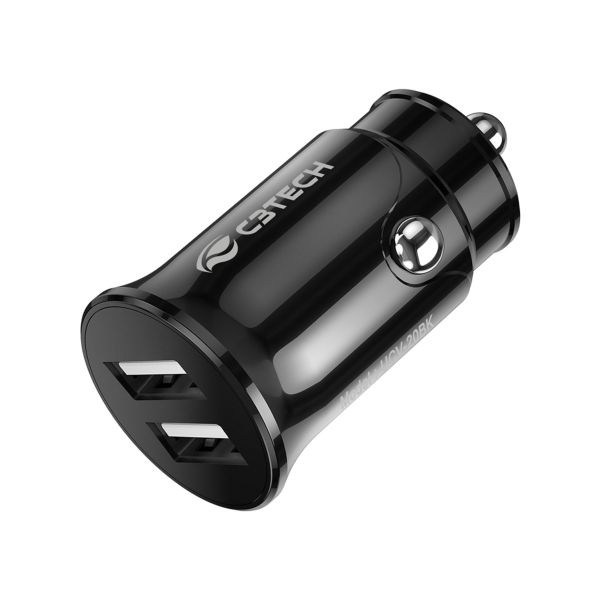 Carregador Veicular com 2 USB UCV-20BK Preto 1 UN C3Tech