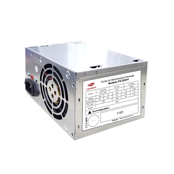 Fonte ATX Sem Cabo 200W PS-200V4 1 UN C3Tech