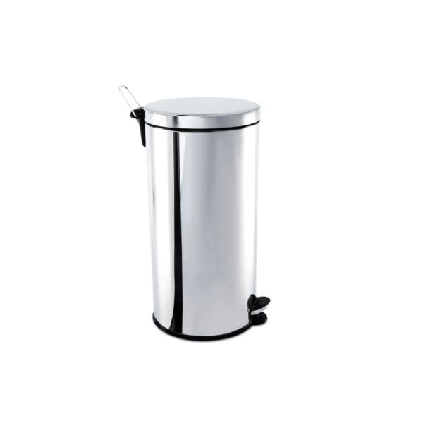 Lixeira Inox com Pedal e Balde 30L 1 UN Brinox