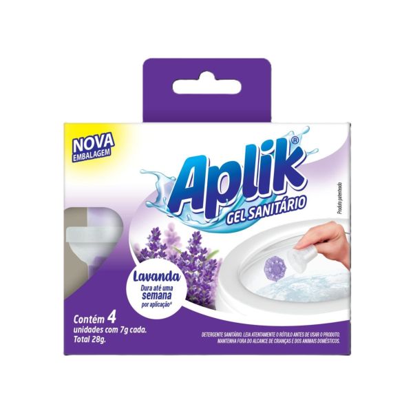 Gel Sanitário Lavanda 7g 4 UN Aplik