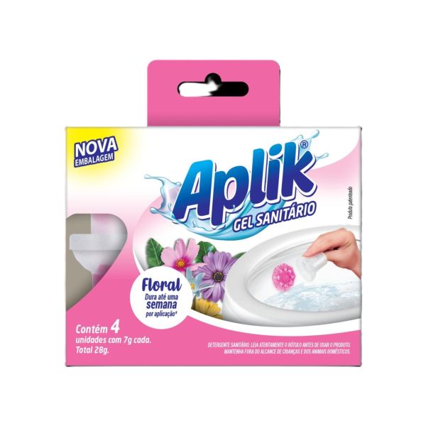 Gel Sanitário Floral 7g 4 UN Aplik