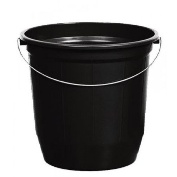 Balde com Alça Metálica Plasnew 20L Preto 1 UN