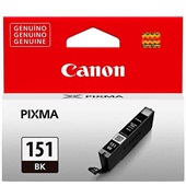 Cartucho de Tinta Preto 7ml CLI151BK 1 UN Canon
