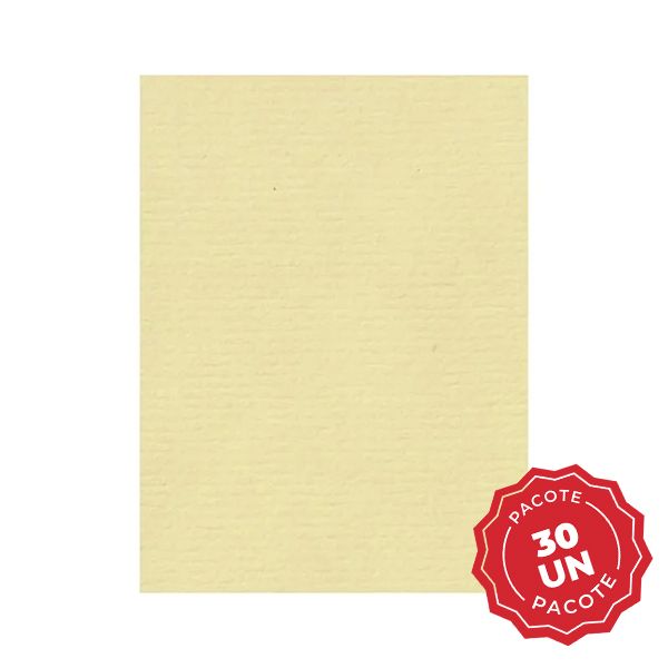 Papel Vergê A4 Palha 120g PT 30 UN Jotapel