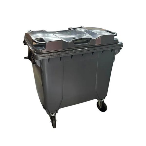 Container 1000L Injetado sem Pedal Cinza 1 UN Lar Plásticos