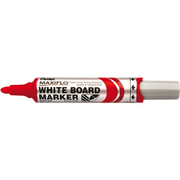 Pincel Marcador Quadro Branco 2,1mm Vermelho 1 UN Pentel