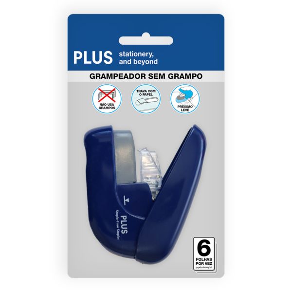 Grampeador sem Grampo Azul 1 UN Pentel