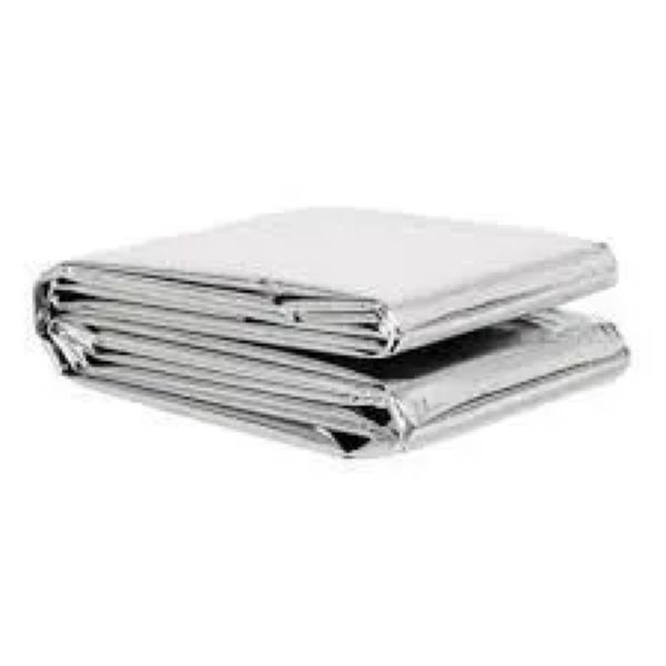 Cobertor Manta Térmica Aluminizada para Resgate Adulto 2,1 X 1,4m 1 UN
