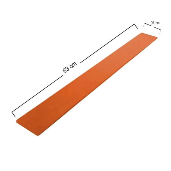 Tala Moldável Aramada em EVA M 63 x 9 cm Laranja 1 UN Constamed