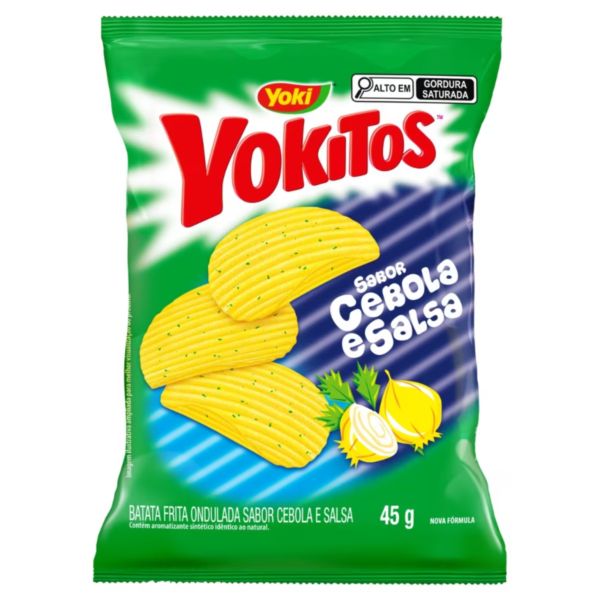Batata Ondulada Cebola e Salsa 45g 1 UN Yoki